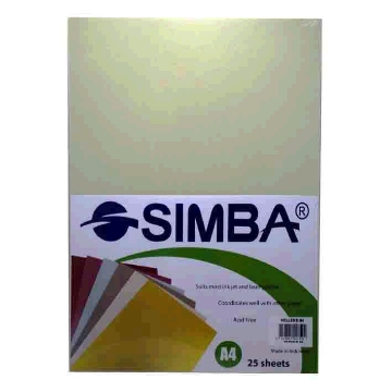 Picture of Colored Marble Copy Paper Pack, 210 gsm 25 Sheets A4 - Simba 