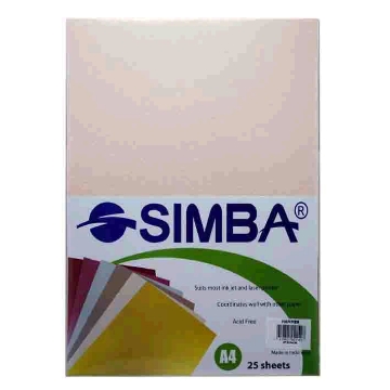 Picture of Colored Photocopy Paper Pack 25 Sheets  A4 - Simba