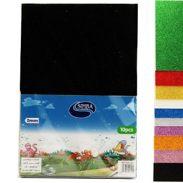 Picture of Set of EVA Glitter Foam, 2mm 10 Colors A4 - Simba