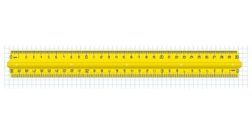 Picture of Transparent Plastic Ruler 30 cm with handle - Ark 088