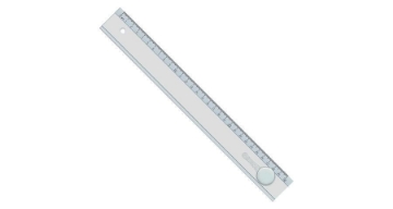 Picture of  Transparent Plastic Ruler 30 cm with Lens - Ark P179