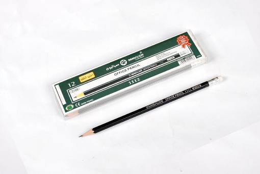 Picture of Black Wooden Pencil with Eraser - HB-1112 Simbalion