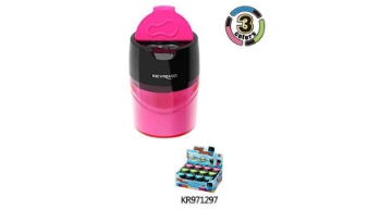 Picture of Ruby Plastic Pink Sharpener 2 Holes with Metal Blade – KeyRoad KR971297