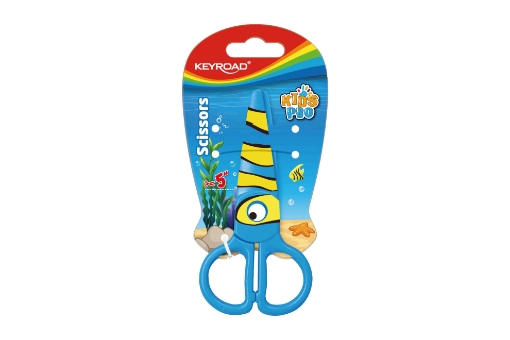 Image de Ciseaux pour enfants en plastique 12,5 cm Modèle Keyroad KR971403