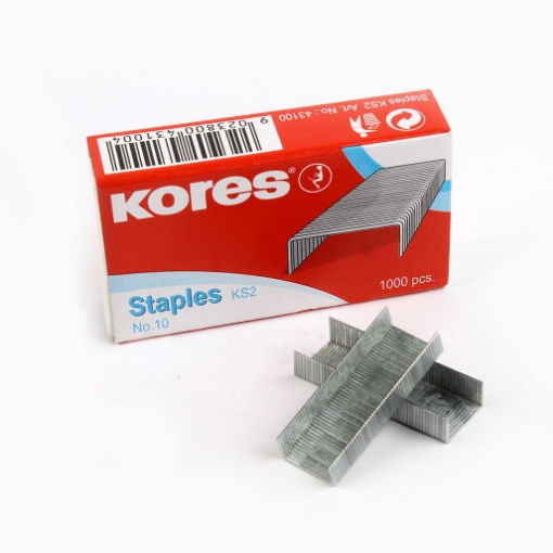 Picture of Original stapler pins No. 10 red box, kores Model 4310