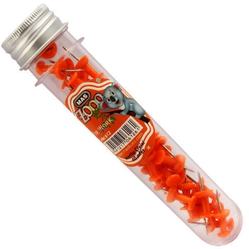 Picture of Push Pin tube orange color perspective Mas Model 612