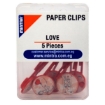 Picture of Paper clips , Mintra , 5 pieces , model love , No. 96502