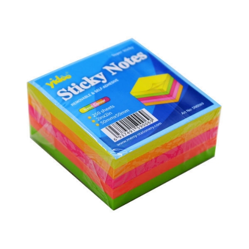 Picture of بوست إيت 5 لون، مقاس 50 × 50 مم 250 ورقة - يادوو موديل SN0069