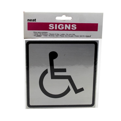 Picture of Metal Signs Sticker for People with Special Needs - Neat