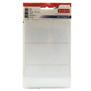 Picture of Handwriting Label white 10 sheets (100 * 48 mm) A5/3 Tanex Model OFC124