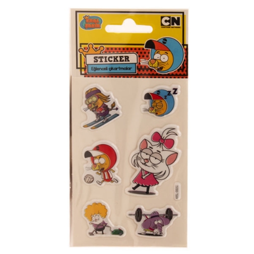 Picture of Sticker Card, 6 foam stickers Small Cartoon Shapes