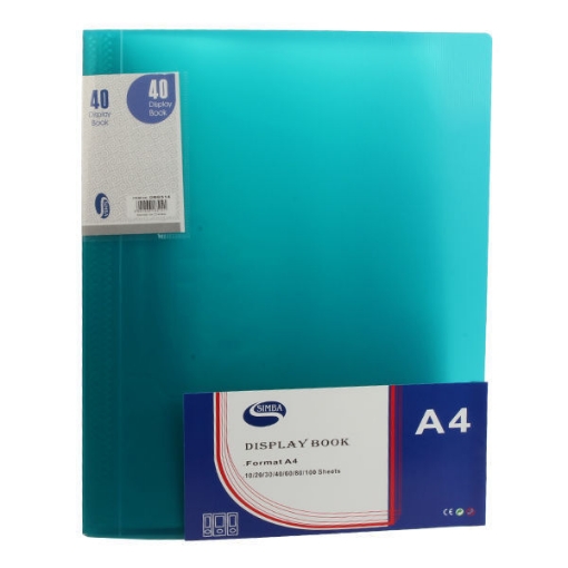 Picture of Display book 40 Pockets 35 Micron A4 - Simba 8514