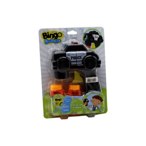 Picture of Bingo Bubbles Friction Gun Police Car HK-9244