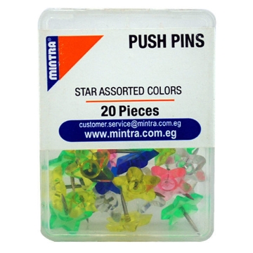 Picture of Colored Push Pins or Board Pins Mintra 94358