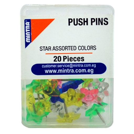 Picture of Colored Push Pins or Board Pins Mintra 94358