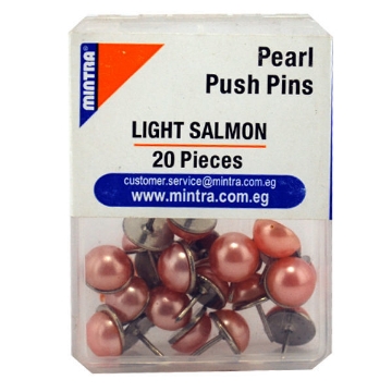 Picture of Push Pins, Pearl Shape light salmon Z8 20 Pieces - Mintra 956