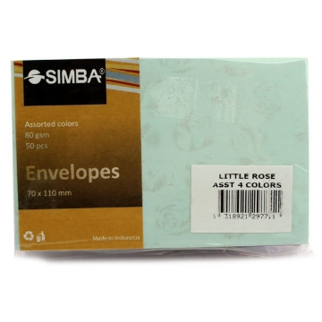 Picture of Little Rose Scented Visa Envelope 80g, 7x11cm - Simba