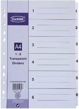 Picture of Classic Dividers 1: 6 - Yassin YA2206