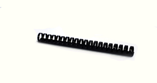 Picture of Plastic Spiral Comb Bind Black 18 mm 21 Ring – K-Max