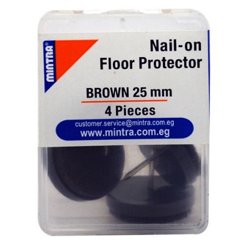 Bild von Bodenprotektor mit Nagel Braun 2,5 cm – Mintra 96022