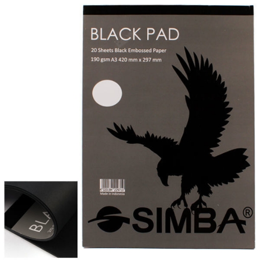 Picture of Sketch Pad 20 Sheets Black Color - Simba