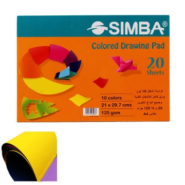 Picture of Craft Sketch 20 Sheets 10 Colors - Simba