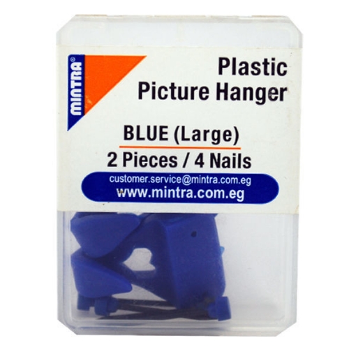 Bild von Kunststoffkleiderbügel Blau 2 Stück 4 Nägel - Mintra 96456