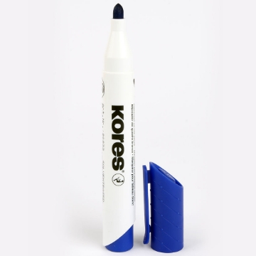 Picture of  whiteboard marker Round Tip, Blue, Kores Model 20833