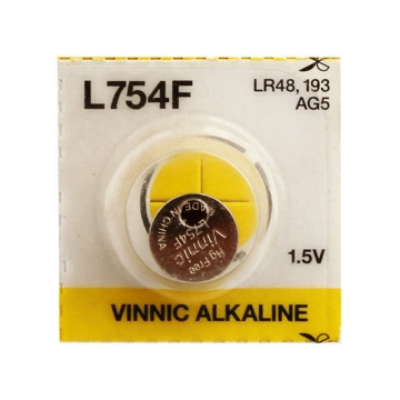 Picture of Alkaline Battery 1 Piece 1.5V LR48,193 AG5 - Vinnic L754F