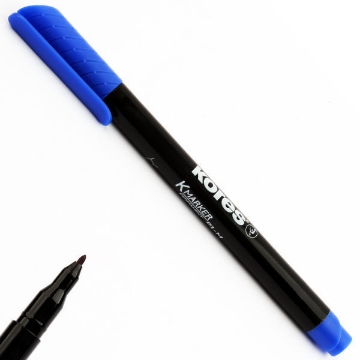 Picture of CD- Marker pen Permanent Fine Tip Blue kores Model 22103.