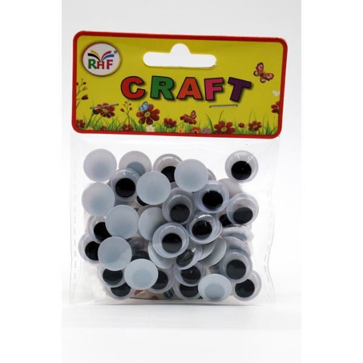 Image de Yeux noirs moyens – sachet de 50 pièces – Simba modèle YJ-15