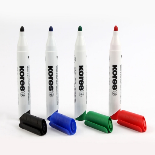 Picture of WHITEBOARD Marker SET 4 COLORS – ROUND TI KORES model 20843.