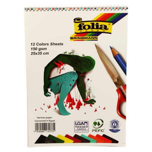 Picture of Wire sketch colors serrate 12 sheets 150 grams 1/8 sheets folia