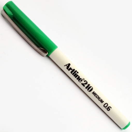 Picture of Felt Tip Pen Green Feather 0.6 mm - Art Line EK-210 N