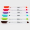 Picture of  Whiteboard marker set, thin-tipped, 6 colors, Kores model 22846.