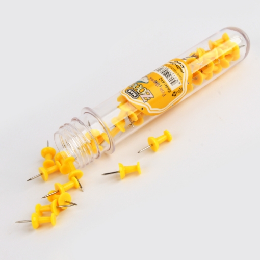 Picture of Yellow Push Boards Pin Tube - MAS Zoo-612