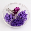 Picture of Assorted Pin Box Clips + Perspective + Bulldog + Needle Purple - Mas Zoo 623622