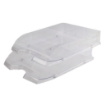 Picture of Document Tray 2 Drawers Transparent Plastic - Mas 827