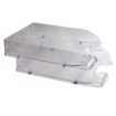 Picture of Document Tray 2 Drawers Transparent Plastic - Mas 827