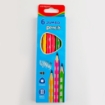 Bild von Set aus 6 Jumbo-Dreikant-Bleistiften HB mit Radiergummi - Keyroad Modell KR971720