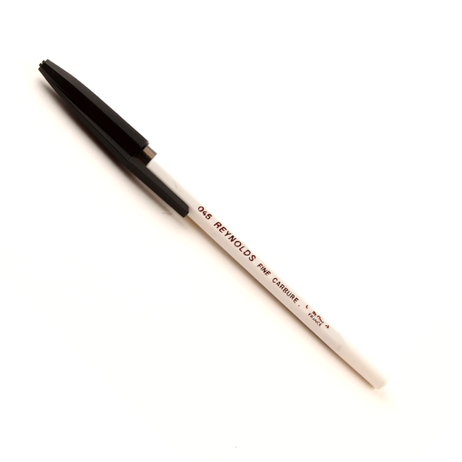 Picture of French Ballpoint Pen 0.8 mm Black - Reynolds 045