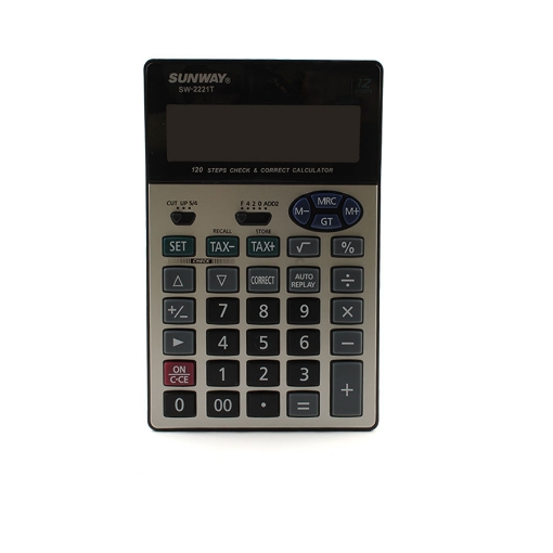 Picture of CALCULATOR DESKTOP SUNWAY 12 DIGITS MODEL SW-2221T