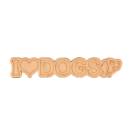 Picture of I Love Dogs Coloring Wooden Frame