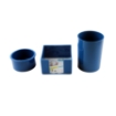 Picture of 3 Piece Office Essentials Set (Paper + Pen Cup + Clip Box) Black - Ark 1300