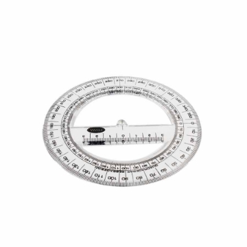 Picture of 360 Degree Protractor, Clear Plastic - Prima B4557