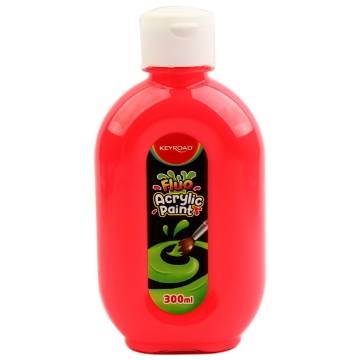 Picture of Acrylic Color Fluo Red (300ml) Keyroad KR972199