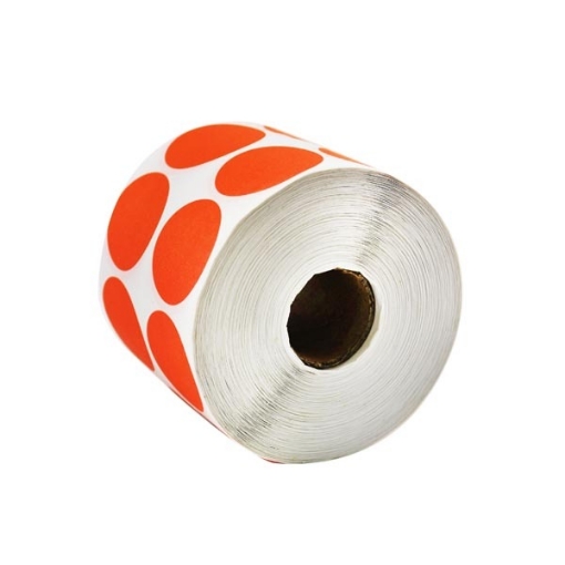 Picture of Decorative Sticker Roll Round Shape 30 mm Orange color - Tanex 2000