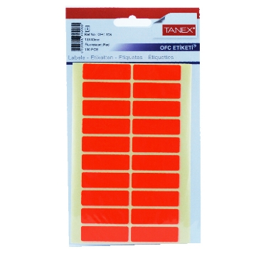 Picture of Handwriting labels, Green Rectangular 5 Sheets 20 Rectangles, 40 x 13 mm A5 - Tanex OFC-108