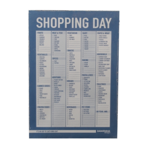 Picture of Weekly Blog Cover 14x20 cm 50 Sheets Daily Shopping - Dawenha