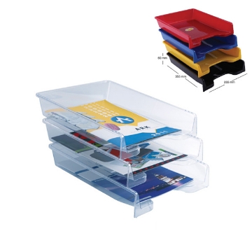 Picture of Single Drawer Document Tray, Plastic Multicolor - Ark 350